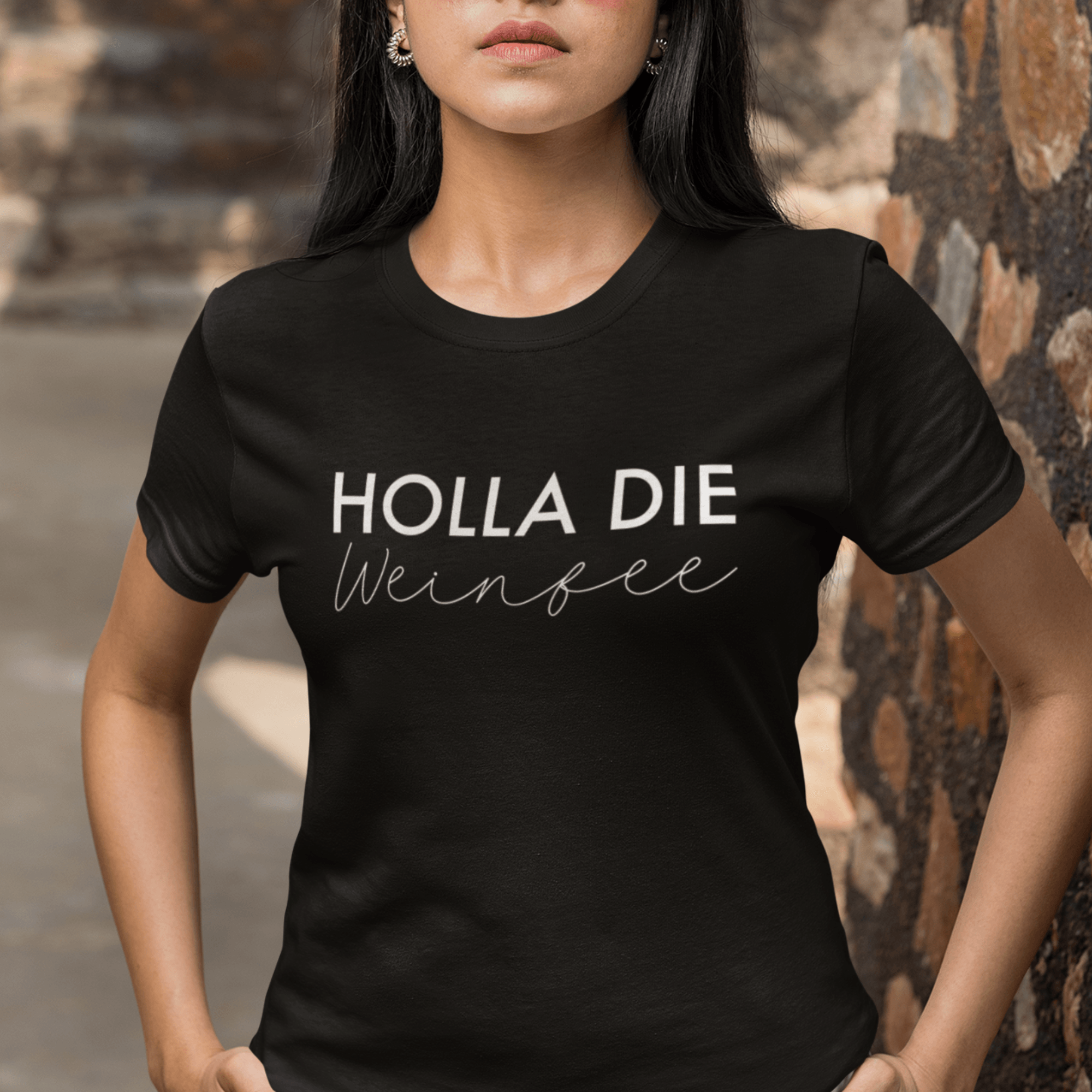 HOLLA DIE WEINFEE  - Damen Premiumshirt