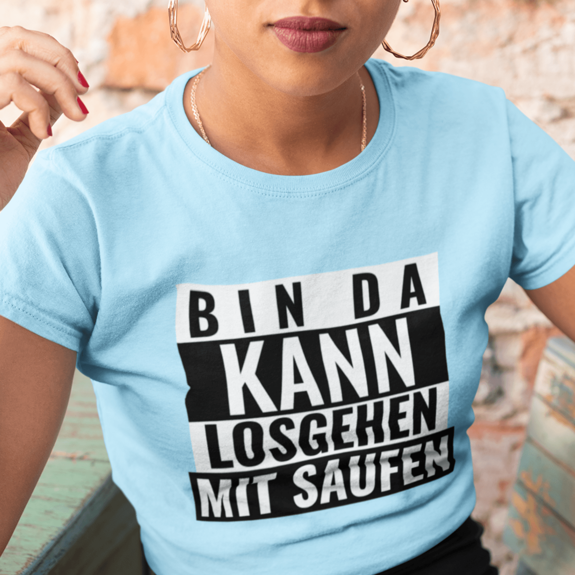BIN DA - Damen Premiumshirt - einschenken24.de