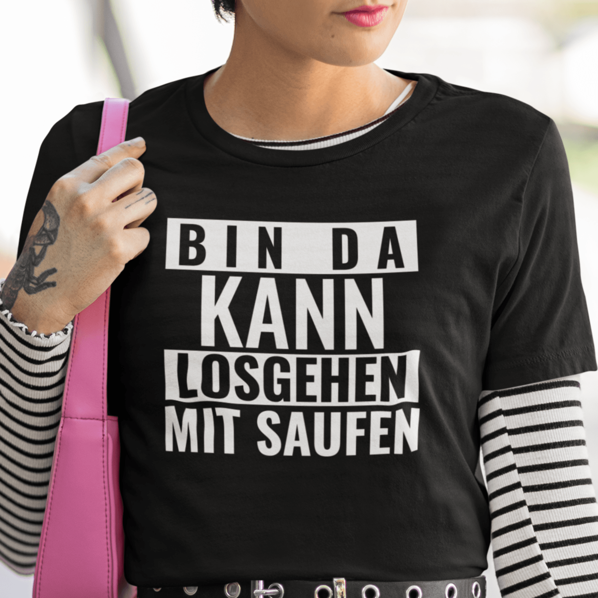 BIN DA - Damen Premium Organic Shirt - einschenken24.de