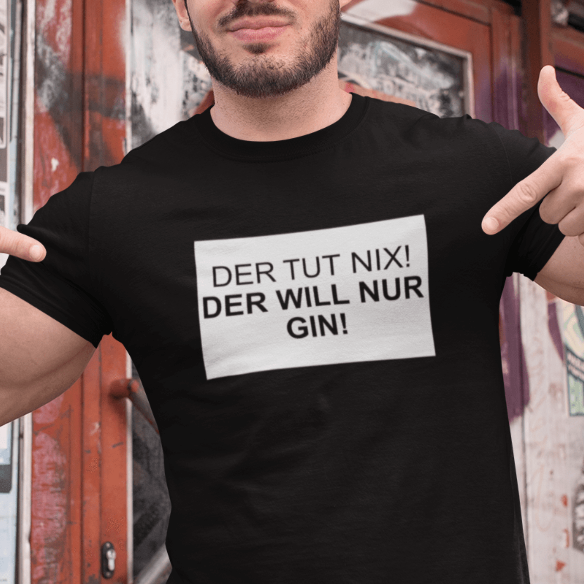DER TUT NIX! GIN - Herren Shirt - einschenken24.de