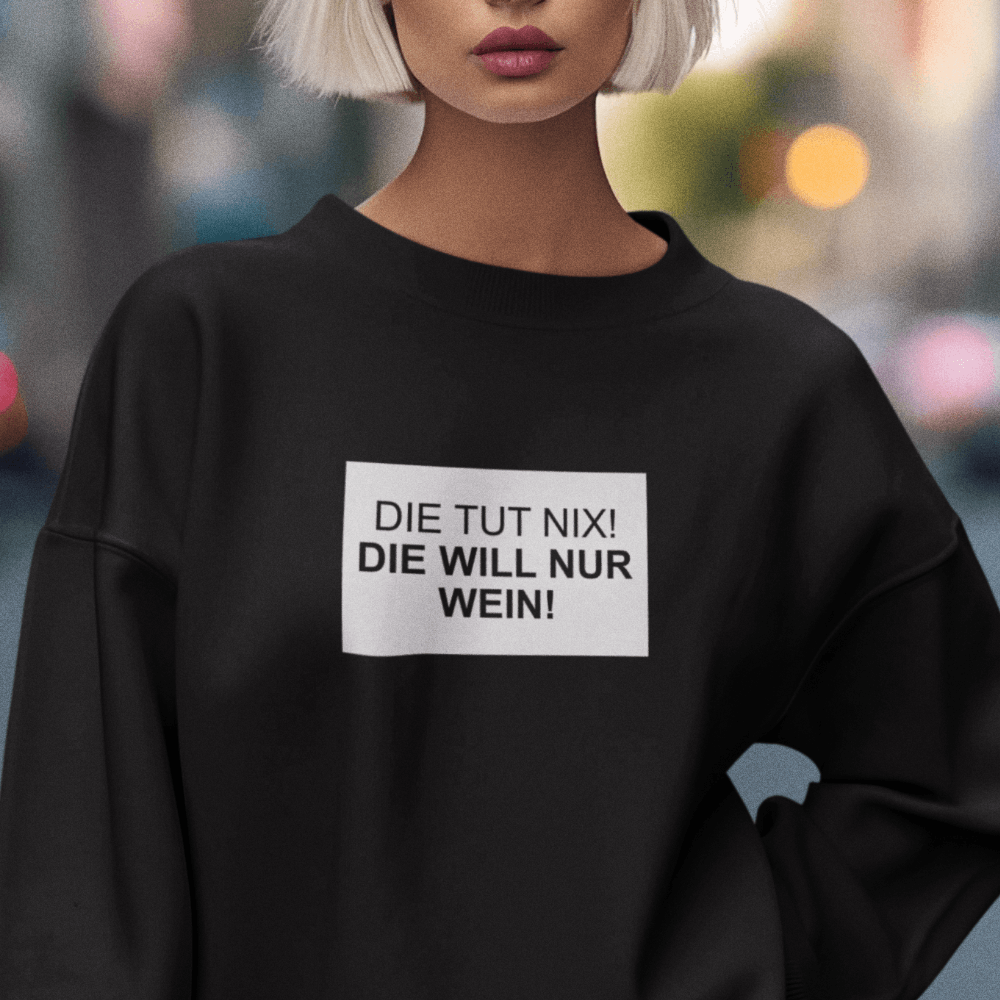 DIE TUT NIX! WEIN - Unisex Organic Sweatshirt - einschenken24.de