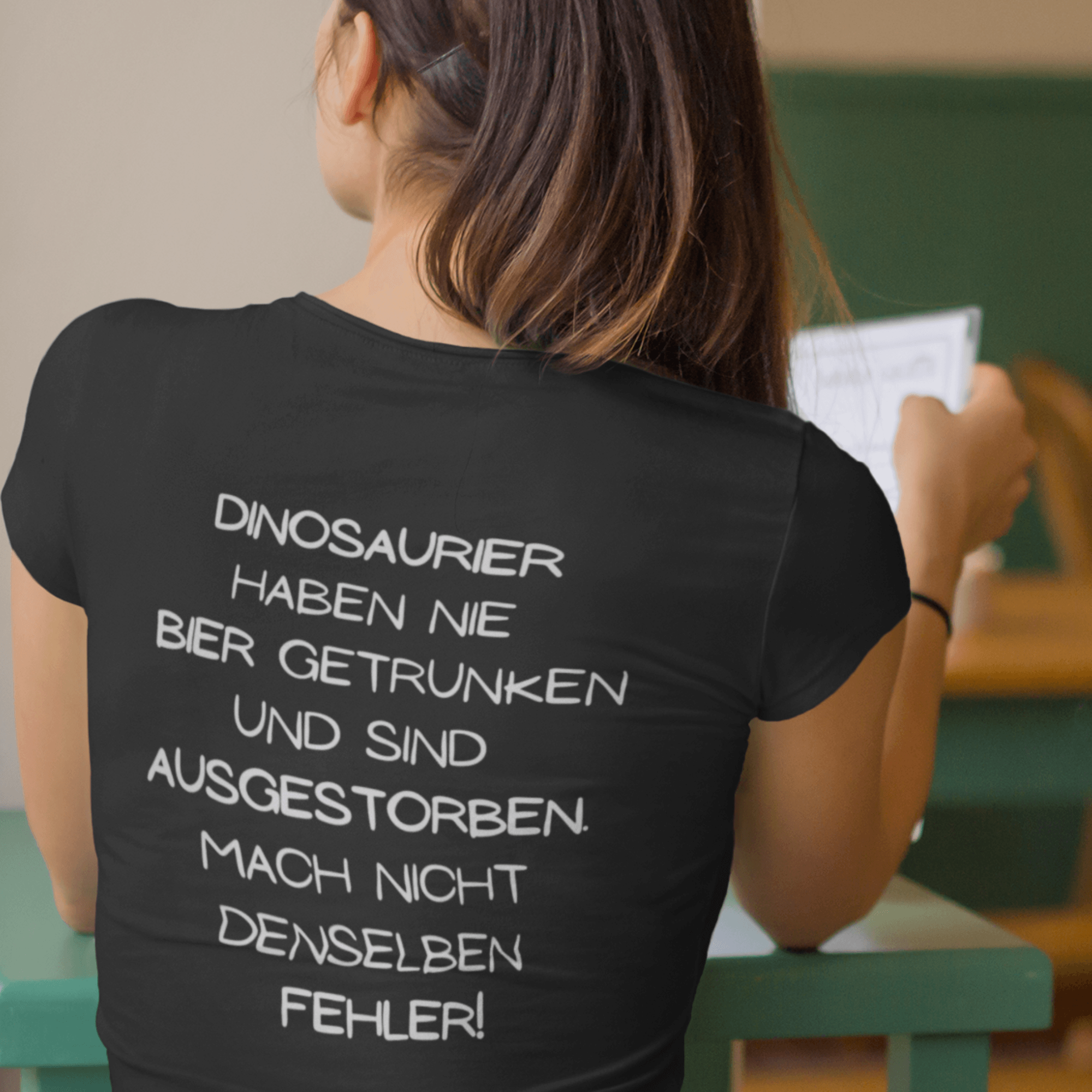 DINO BIER  - Backprint Damen Premiumshirt