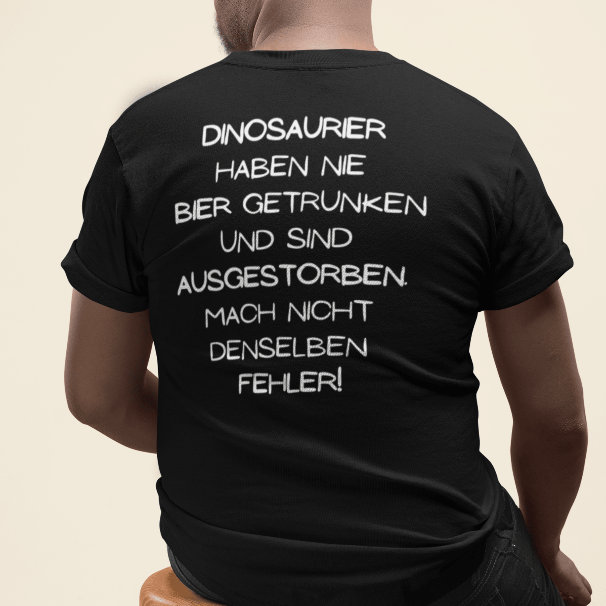 DINO BIER - Backprint Herren Shirt - einschenken24.de