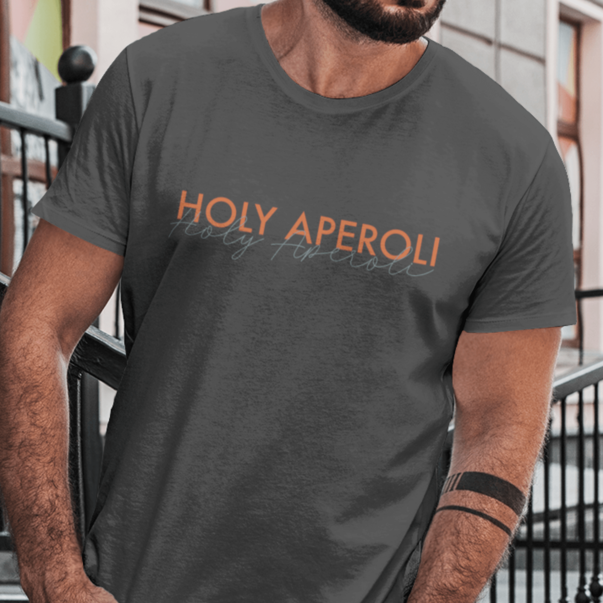 HOLY APEROLI  - Herren Organic Shirt