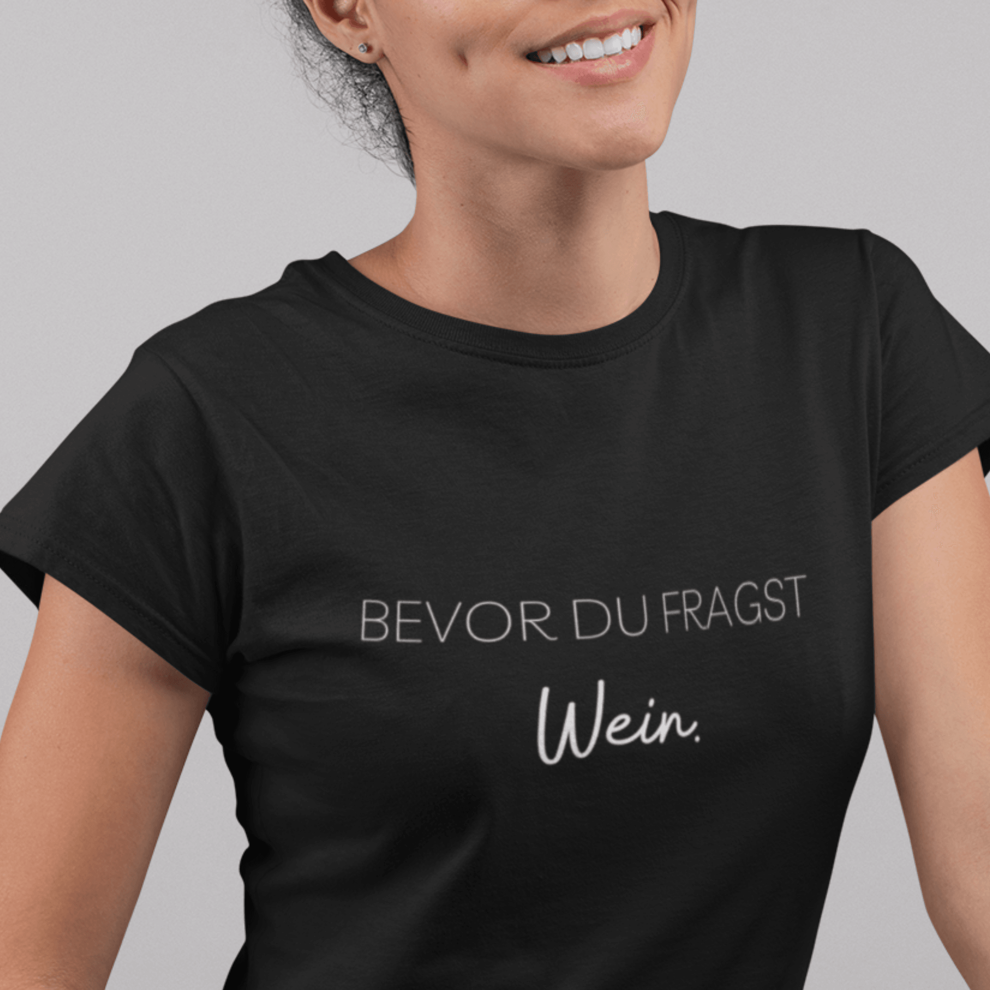BEVOR DU FRAGST WEIN - Damen Premiumshirt - einschenken24.de
